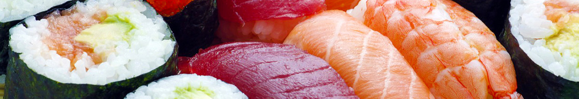 Eating Japanese Sushi at Ichiban Oakhurst Japanese Hibachi Steakhouse & Sushi restaurant in Oakhurst, NJ.